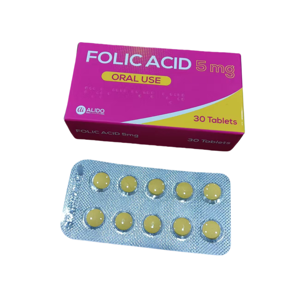 Vitamin B9 Folate and Folic Acid Tablets 5mg
