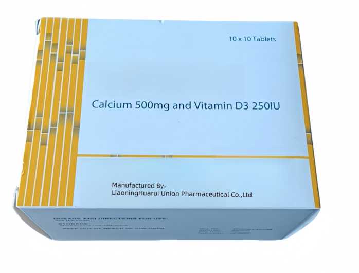 Calcium Carbonate + VD3 Chewable Tablets 1250mg+250IU