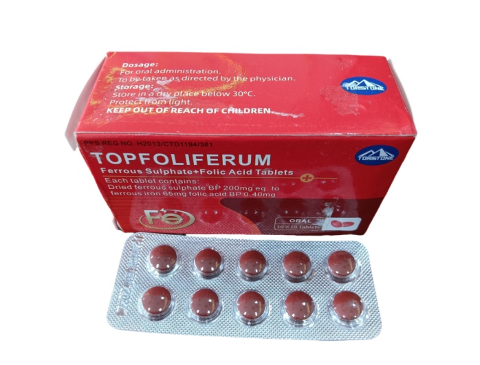 Ferrous Sulphate +Folic Acid Tablets 200+0.4mg