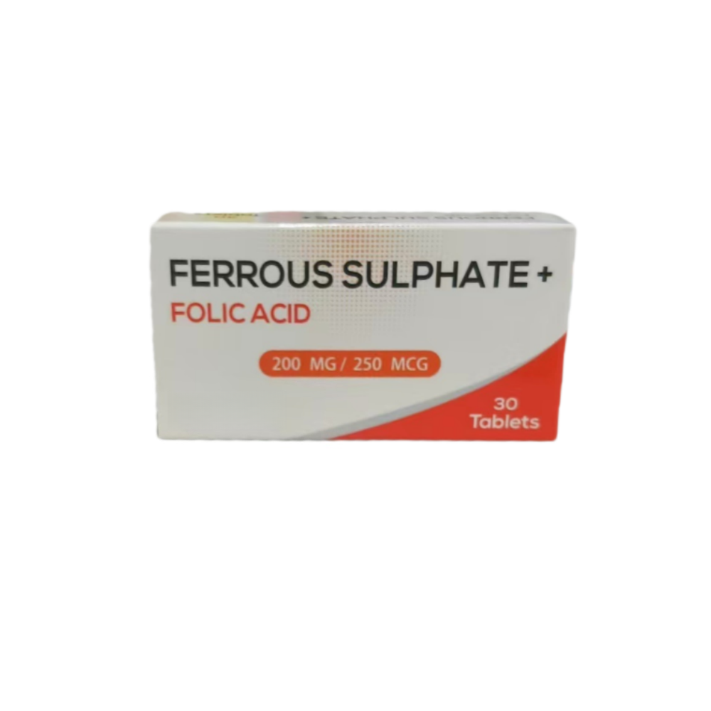 Ferrous Sulphate +Folic Acid Tablets 200mg+250mcg