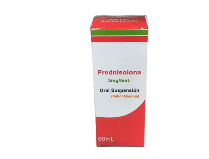 Prednisolone Oral Suspension 3mg 5ml