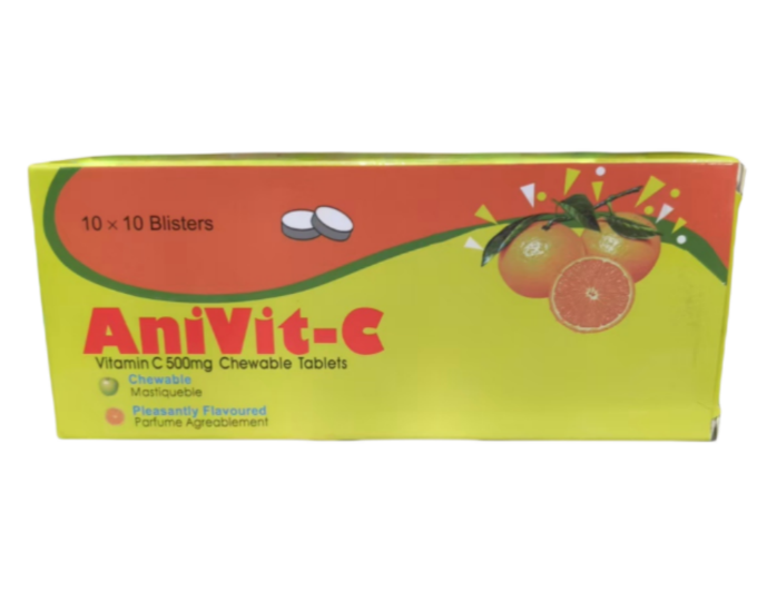 Dietary Supplement Vitamin C Chewable Tablets 500mg for VC Deficiency